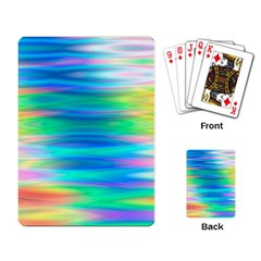 Wave Rainbow Bright Texture Playing Cards Single Design (rectangle)