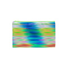 Wave Rainbow Bright Texture Cosmetic Bag (xs)