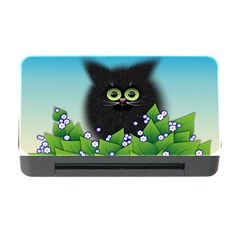 Kitten Black Furry Illustration Memory Card Reader With Cf by Sarkoni