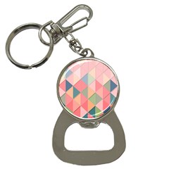 Background Geometric Triangle Bottle Opener Key Chain