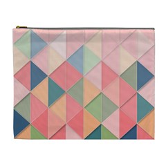 Background Geometric Triangle Cosmetic Bag (xl)