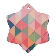 Background Geometric Triangle Ornament (snowflake)