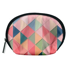 Background Geometric Triangle Accessory Pouch (medium)