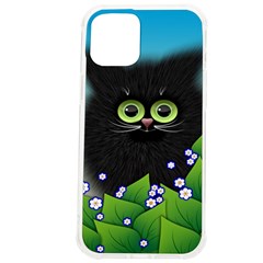 Kitten Black Furry Illustration Iphone 12 Pro Max Tpu Uv Print Case by Sarkoni