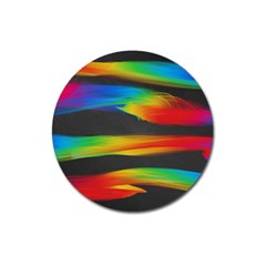 Colorful Background Magnet 3  (round) by Sarkoni