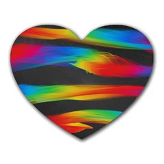 Colorful Background Heart Mousepad