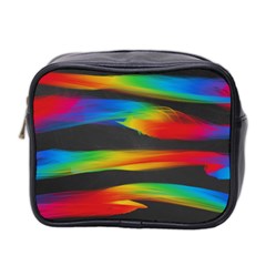 Colorful Background Mini Toiletries Bag (two Sides)