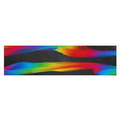 Colorful Background Oblong Satin Scarf (16  X 60 )