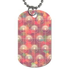 Colorful Background Abstract Dog Tag (two Sides)