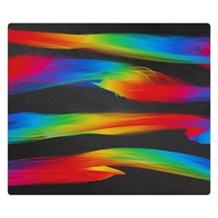 Colorful Background Premium Plush Fleece Blanket (small) by Sarkoni