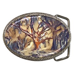 Tree Forest Woods Nature Landscape Belt Buckles