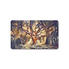 Tree Forest Woods Nature Landscape Magnet (Name Card)