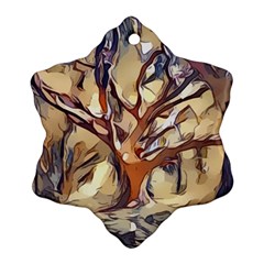 Tree Forest Woods Nature Landscape Ornament (Snowflake)