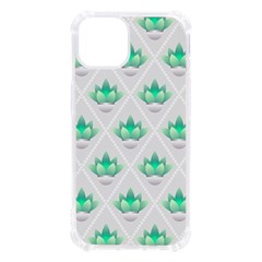 Plant Pattern Green Leaf Flora iPhone 13 TPU UV Print Case