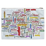 Writing Author Motivation Words Cosmetic Bag (XXL) Back