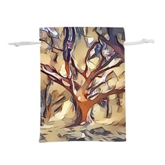 Tree Forest Woods Nature Landscape Lightweight Drawstring Pouch (S)