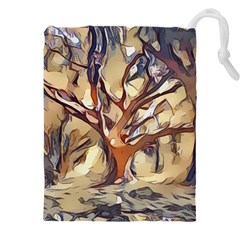 Tree Forest Woods Nature Landscape Drawstring Pouch (5XL)