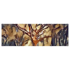 Tree Forest Woods Nature Landscape Banner and Sign 12  x 4 