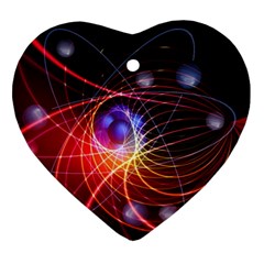 Physics Quantum Physics Particles Ornament (heart) by Sarkoni