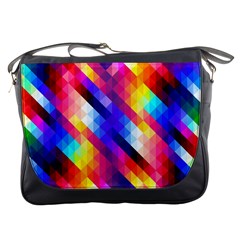 Abstract Background Colorful Pattern Messenger Bag