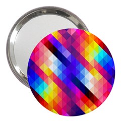 Abstract Background Colorful Pattern 3  Handbag Mirrors