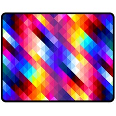 Abstract Background Colorful Pattern Two Sides Fleece Blanket (medium) by Sarkoni