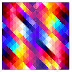Abstract Background Colorful Pattern Square Satin Scarf (36  x 36 ) Front