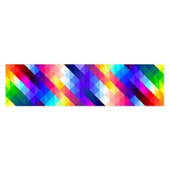 Abstract Background Colorful Pattern Oblong Satin Scarf (16  X 60 )