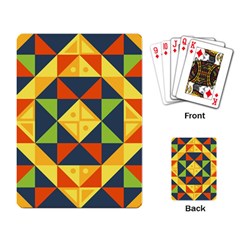 Background Geometric Color Playing Cards Single Design (rectangle)