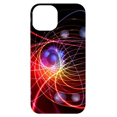 Physics Quantum Physics Particles Iphone 14 Black Uv Print Case by Sarkoni