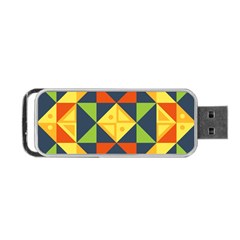 Background Geometric Color Portable Usb Flash (two Sides)