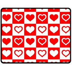 Background Card Checker Chequered Two Sides Fleece Blanket (medium)