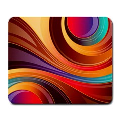 Abstract Colorful Background Wavy Large Mousepad