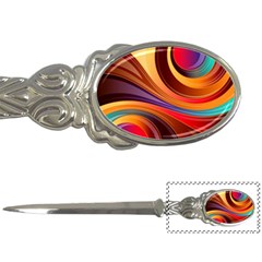 Abstract Colorful Background Wavy Letter Opener