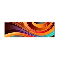 Abstract Colorful Background Wavy Sticker Bumper (10 pack)