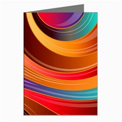 Abstract Colorful Background Wavy Greeting Cards (Pkg of 8)