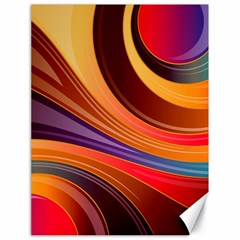 Abstract Colorful Background Wavy Canvas 18  x 24 