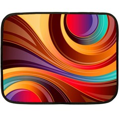 Abstract Colorful Background Wavy Fleece Blanket (Mini)