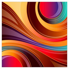 Abstract Colorful Background Wavy Lightweight Scarf 