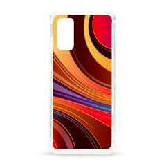 Abstract Colorful Background Wavy Samsung Galaxy S20 6.2 Inch TPU UV Case