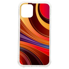 Abstract Colorful Background Wavy iPhone 12 mini TPU UV Print Case	