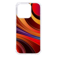 Abstract Colorful Background Wavy iPhone 14 Pro TPU UV Print Case