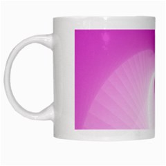 Abstract Spiral Pattern Background White Mug by Sarkoni