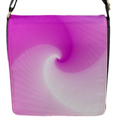 Abstract Spiral Pattern Background Flap Closure Messenger Bag (s)