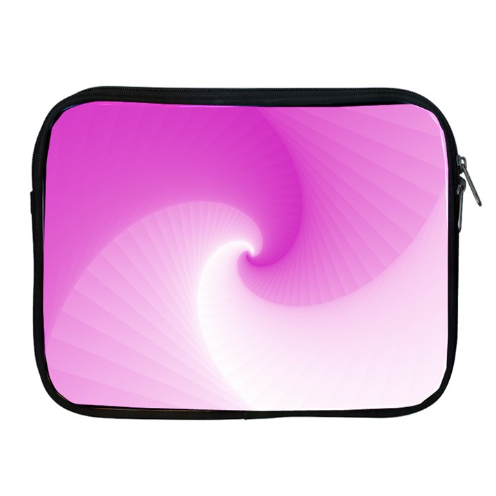 Abstract Spiral Pattern Background Apple iPad 2/3/4 Zipper Cases