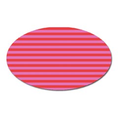 Stripes Striped Design Pattern Oval Magnet by Grandong