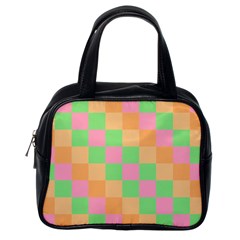 Checkerboard Pastel Squares Classic Handbag (one Side)