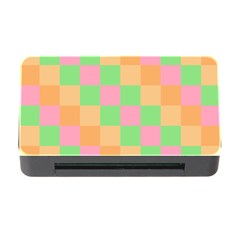 Checkerboard Pastel Squares Memory Card Reader With Cf by Grandong