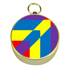 Colorful Red Yellow Blue Purple Gold Compasses by Grandong