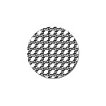 Pattern Monochrome Repeat Golf Ball Marker (4 pack) Front